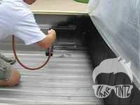  how to spray in truck bed liner